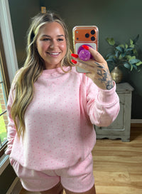 Coconut Off The Shoulder Sweatshirt