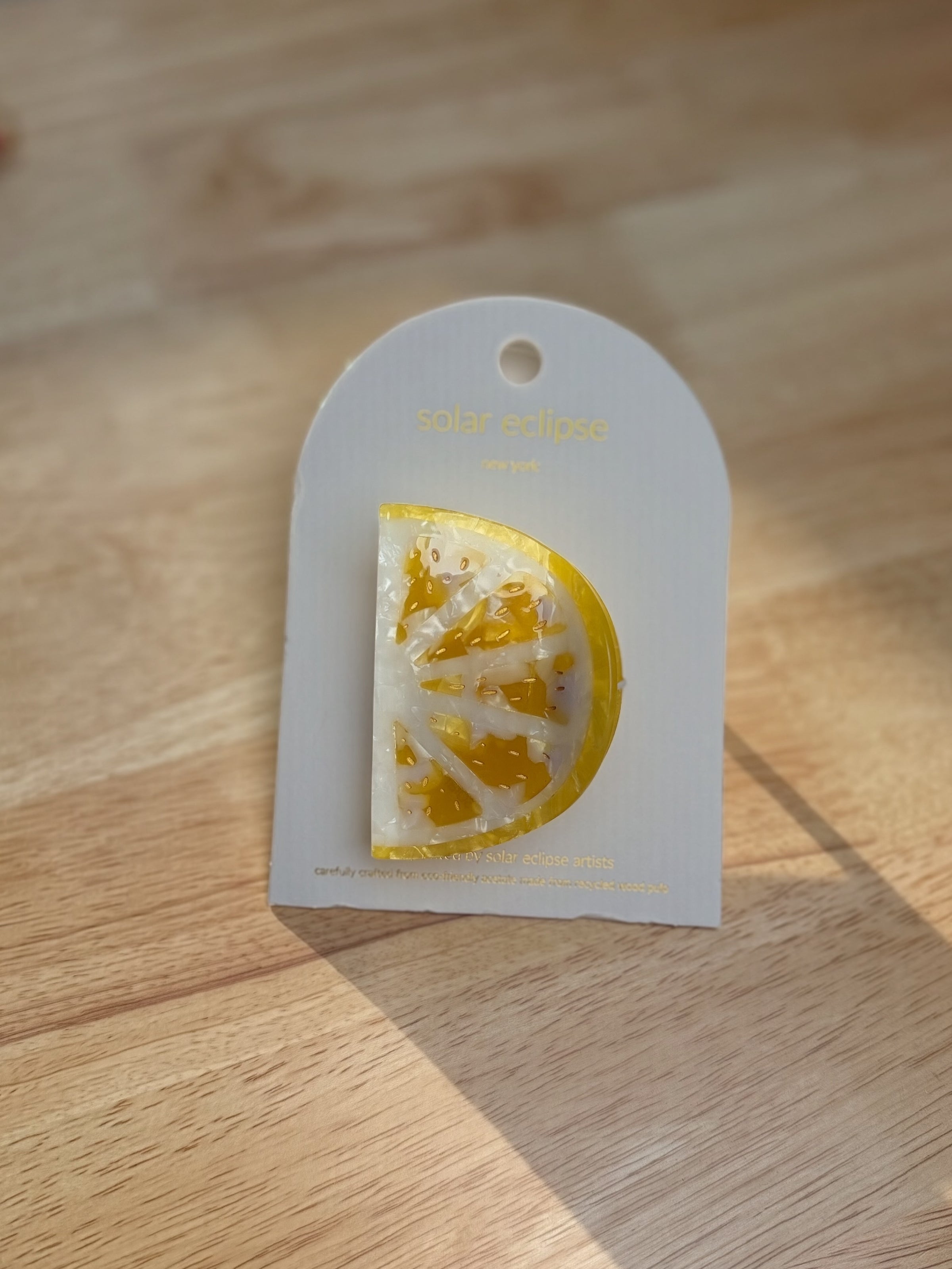 Citrus Slice Claw Clip