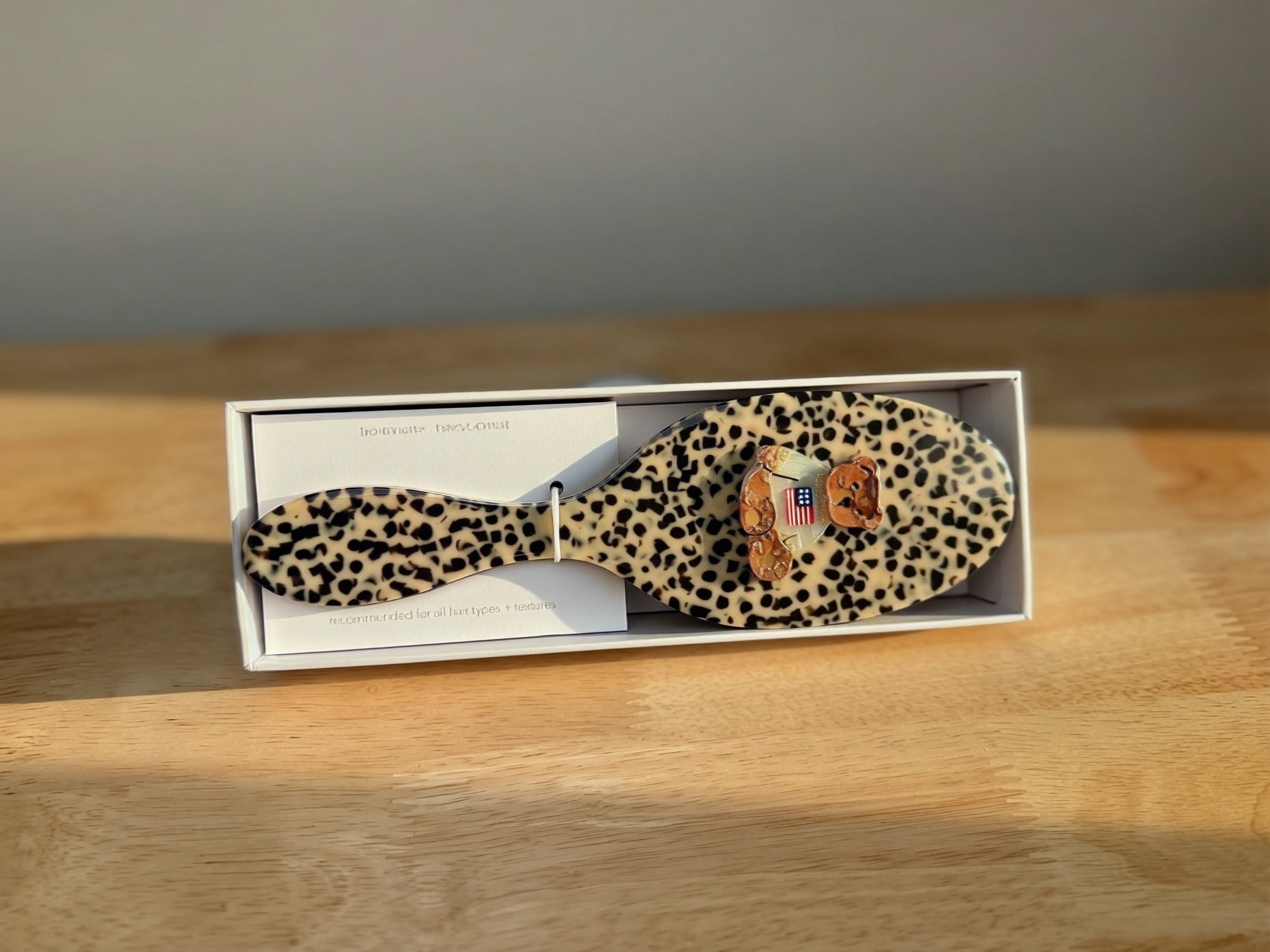 Hand-Painted Teddy  Brush