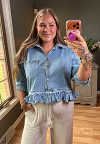Denim Darling Top