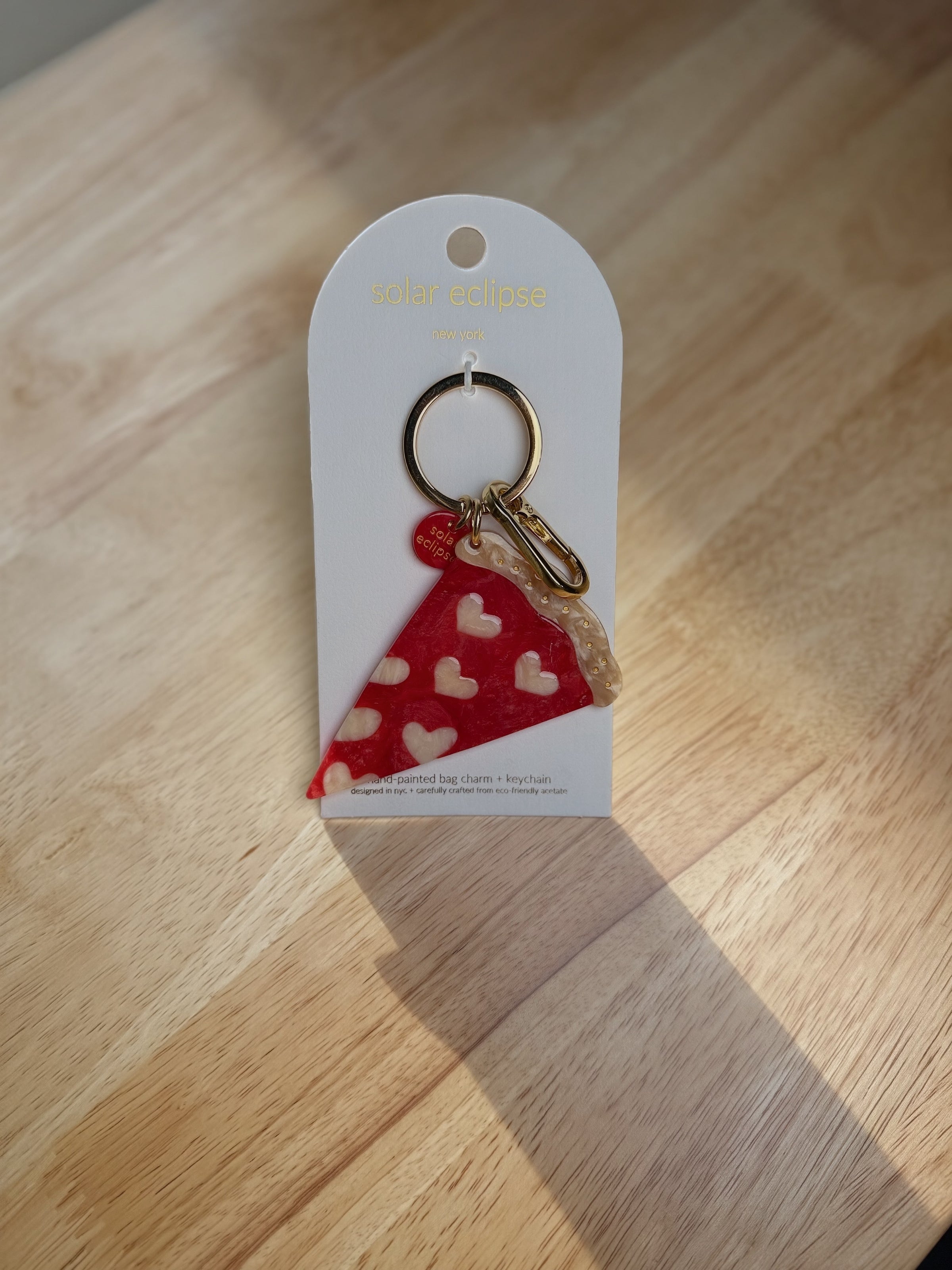 Pizza Slice Bag Charm + Keychain