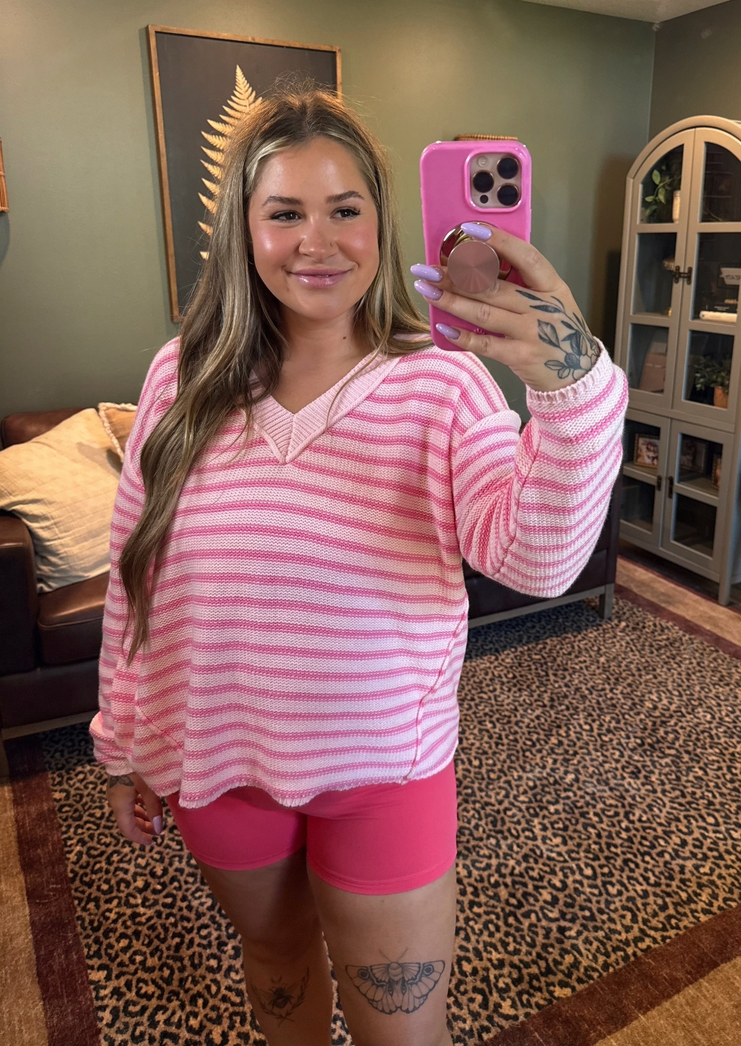 Pretty in Pink Sweater