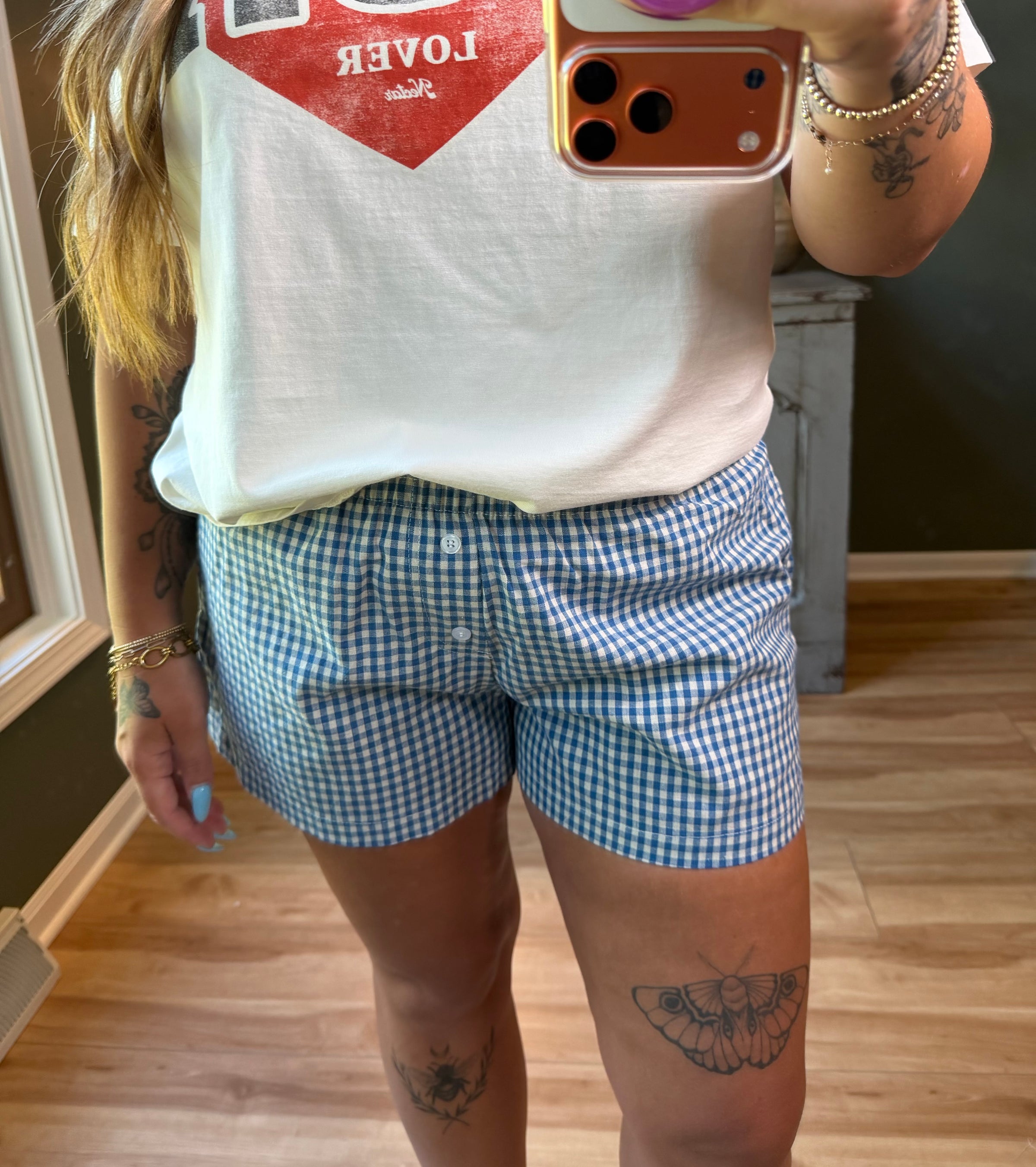Powder Blue Boxer Shorts