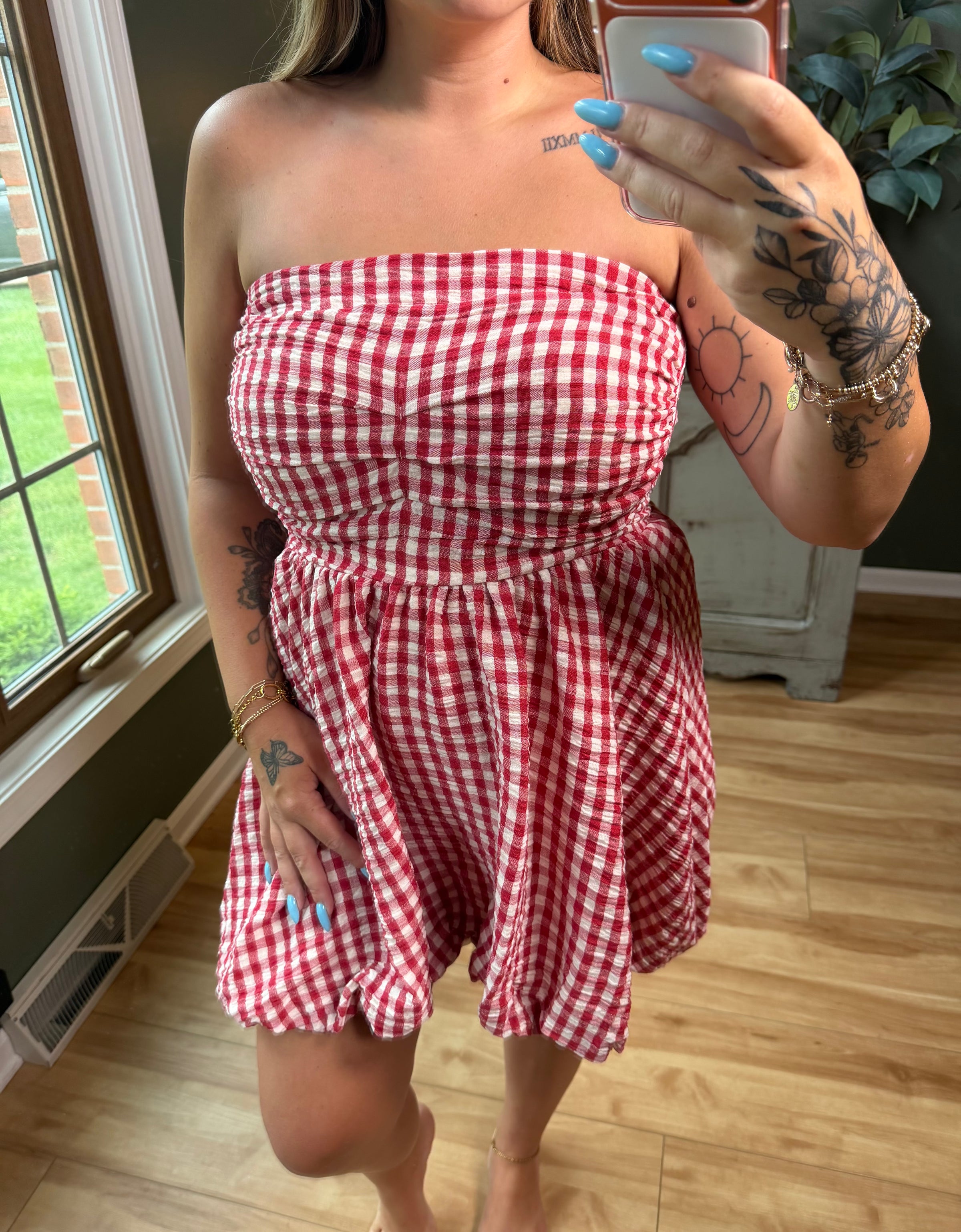 Cherry Gingham Mini