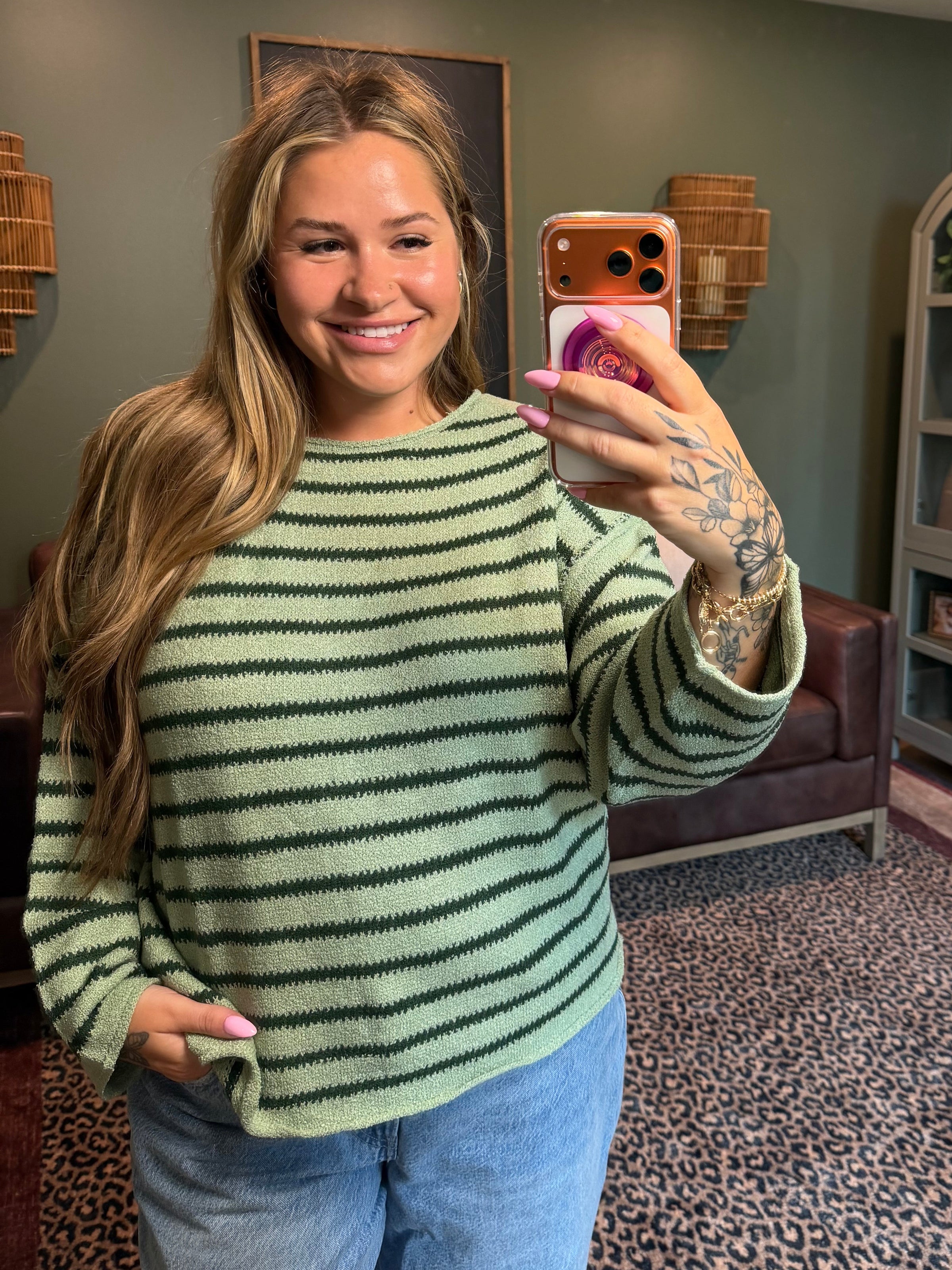 Moody Striped Knit