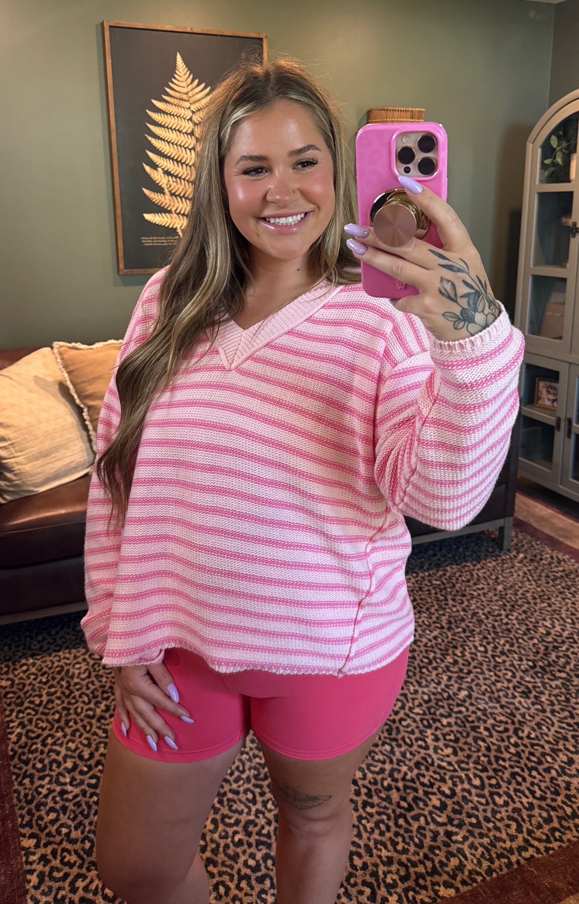 Pretty in Pink Sweater