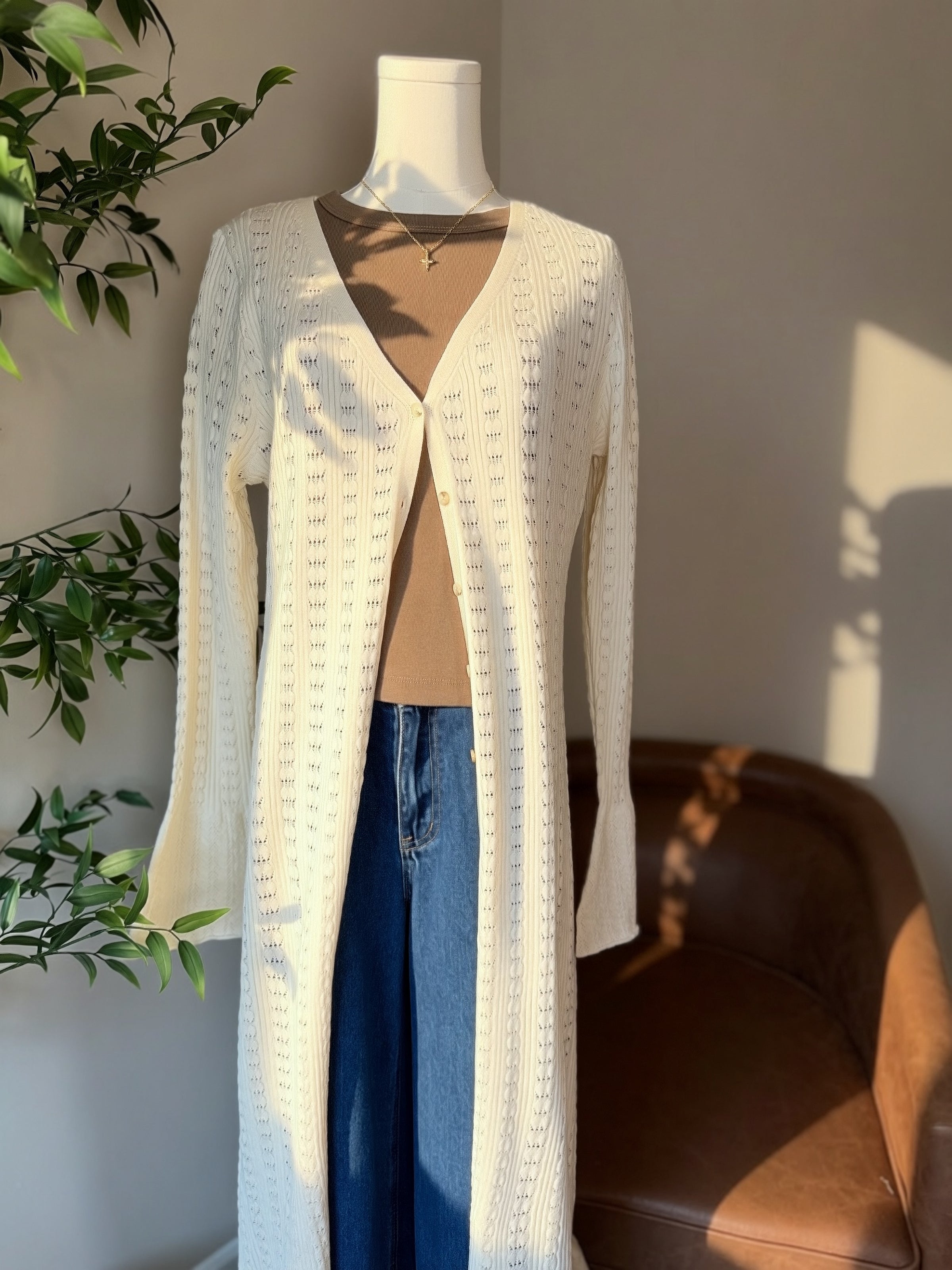 Romantic Pointelle Duster