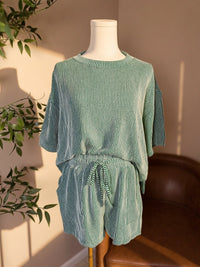 Ribbed Teal Set