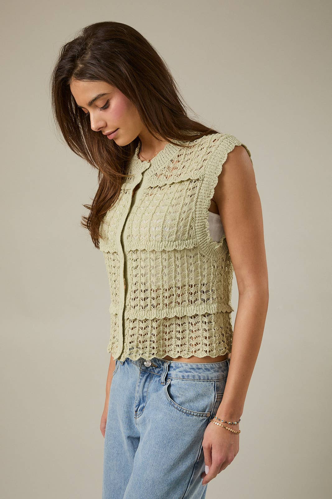 Wrapped in Sage Top