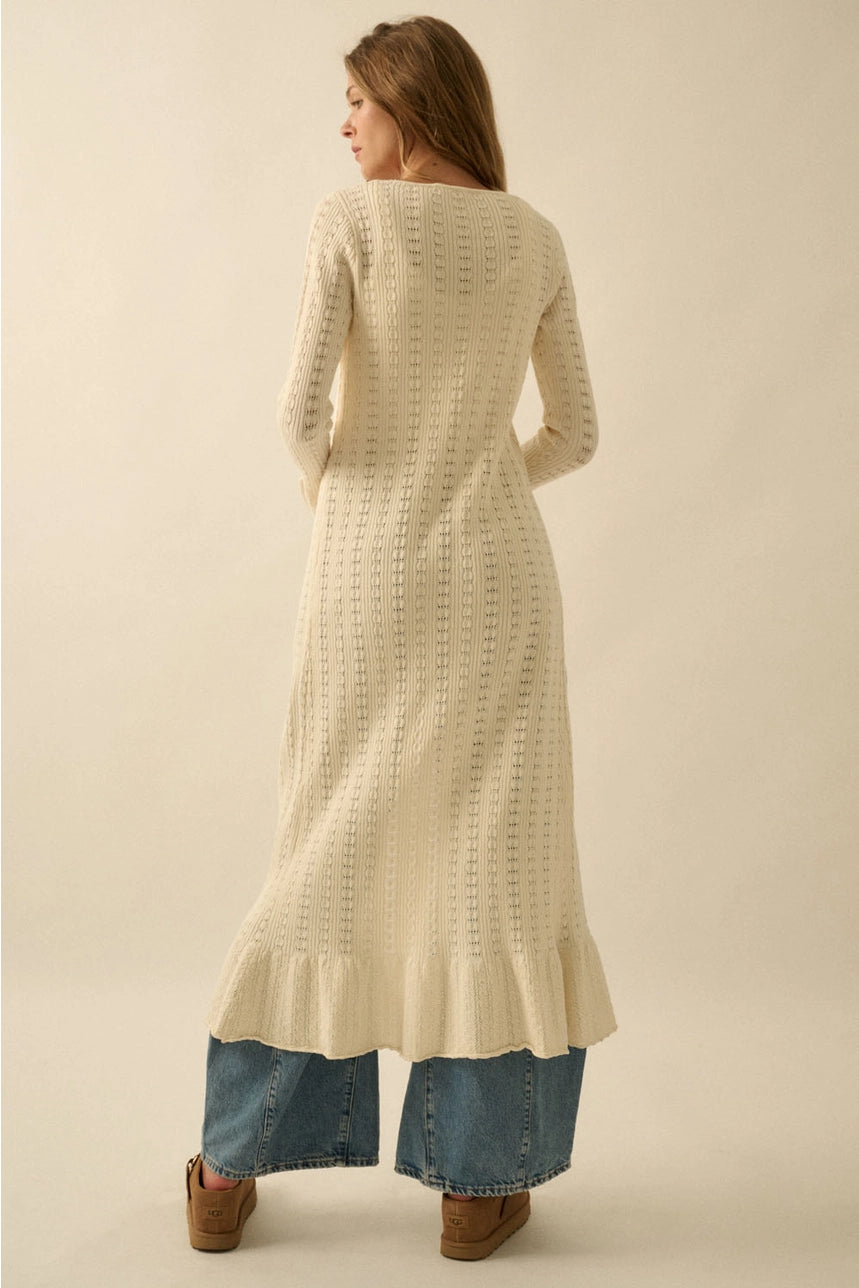 Romantic Pointelle Duster