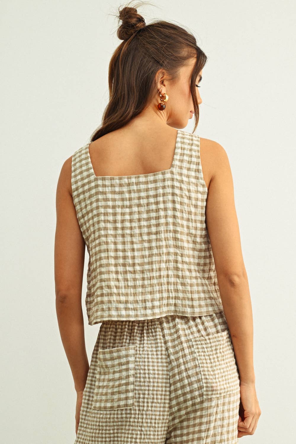 Desert Check Top