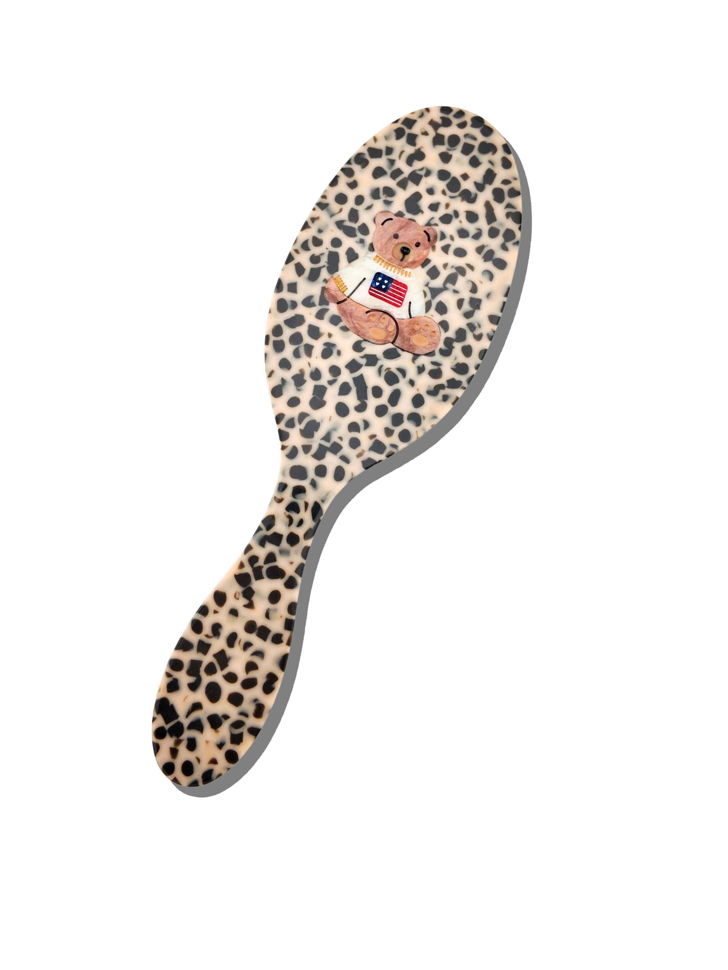 Hand-Painted Teddy  Brush