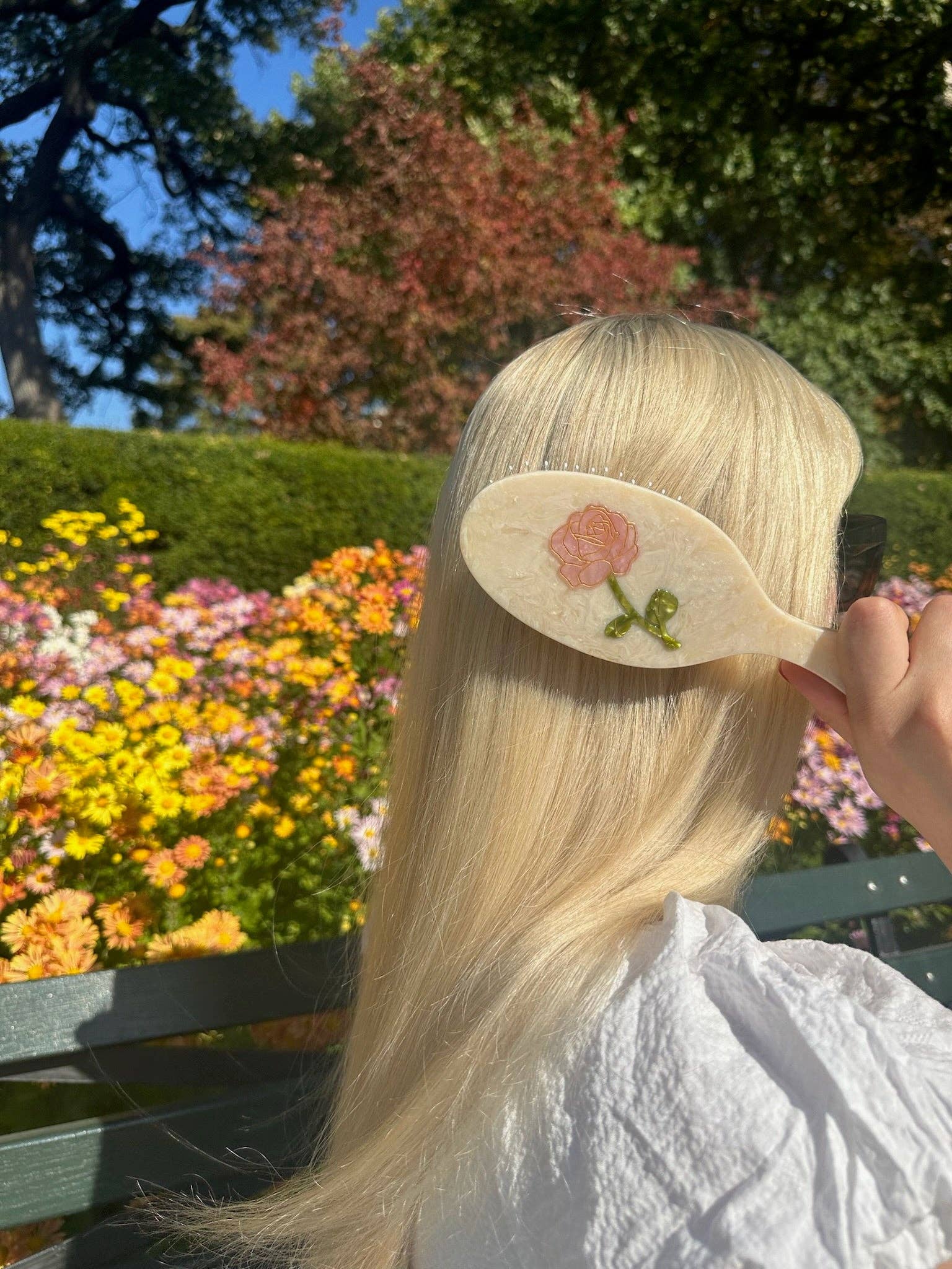 Spring Rose Amazing Hair Day Brush