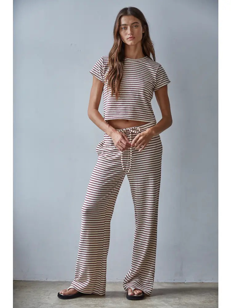 Latte Stripe Pant