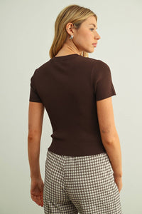 Mocha Minimal Tee