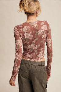 Sheer Bloom Top