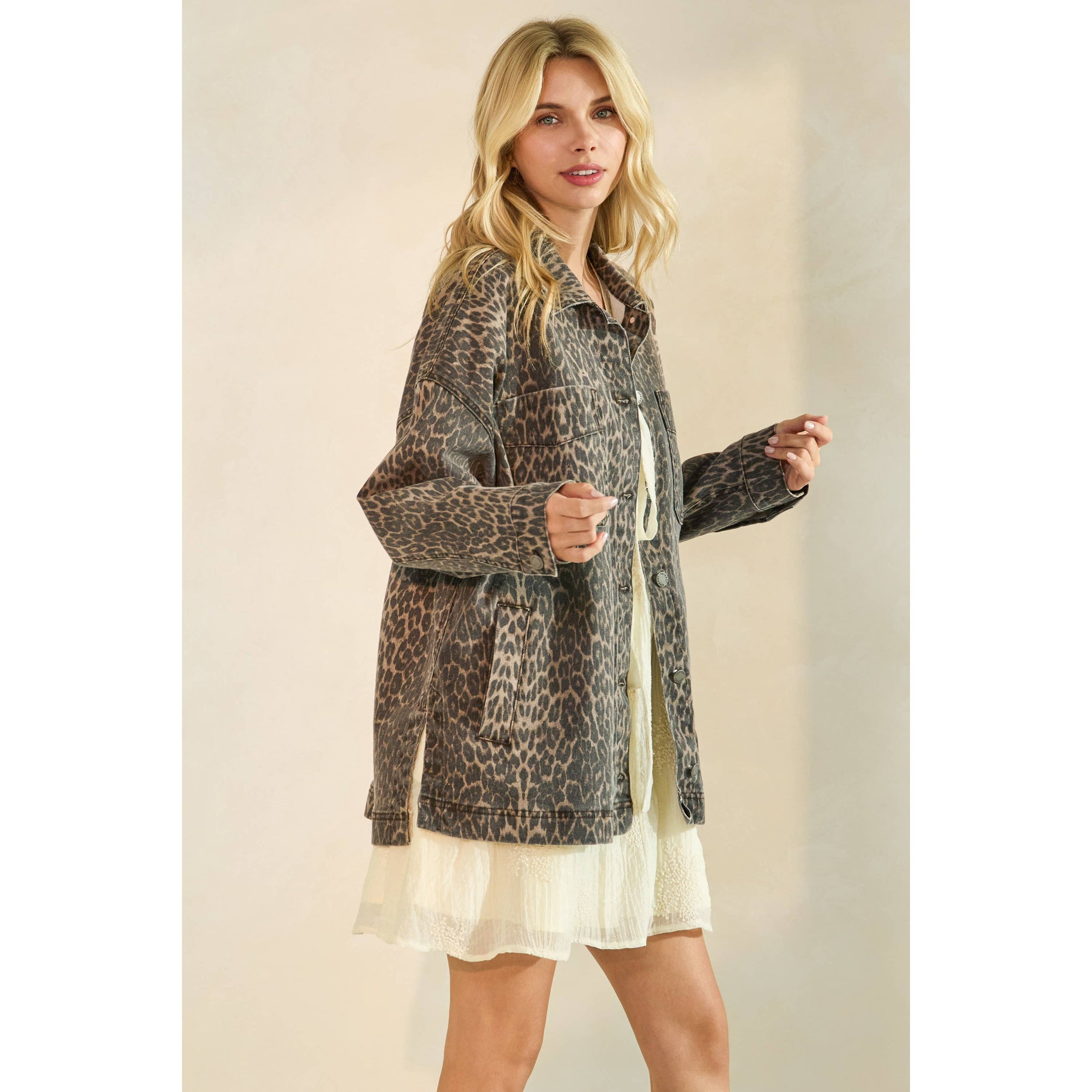 Leopard Denim
