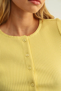 Lemon Button Front