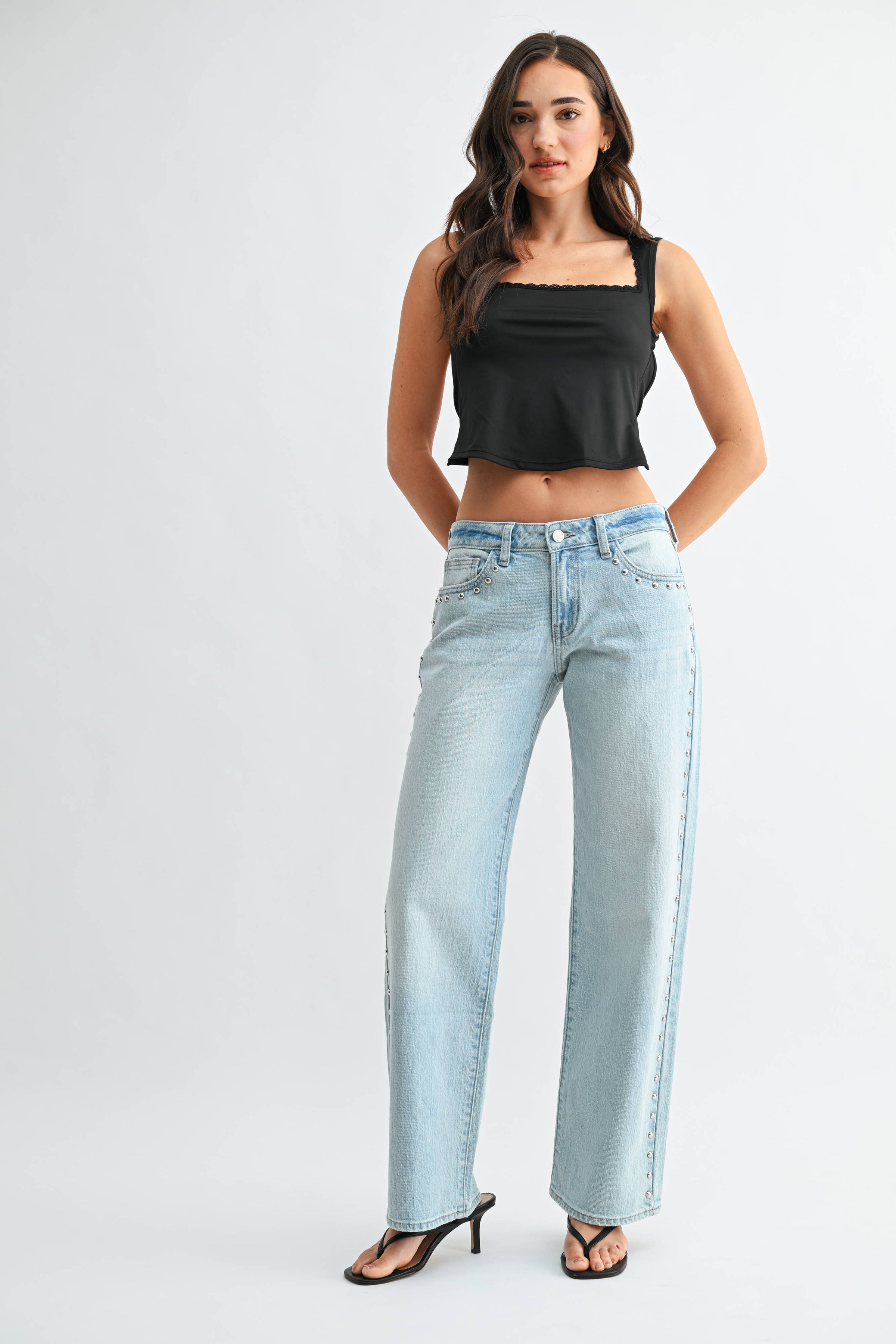 Studded Street Jean