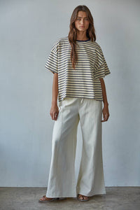 Classic Wide Ivory Denim