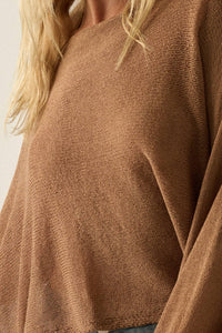 Cropped Poncho Sweater