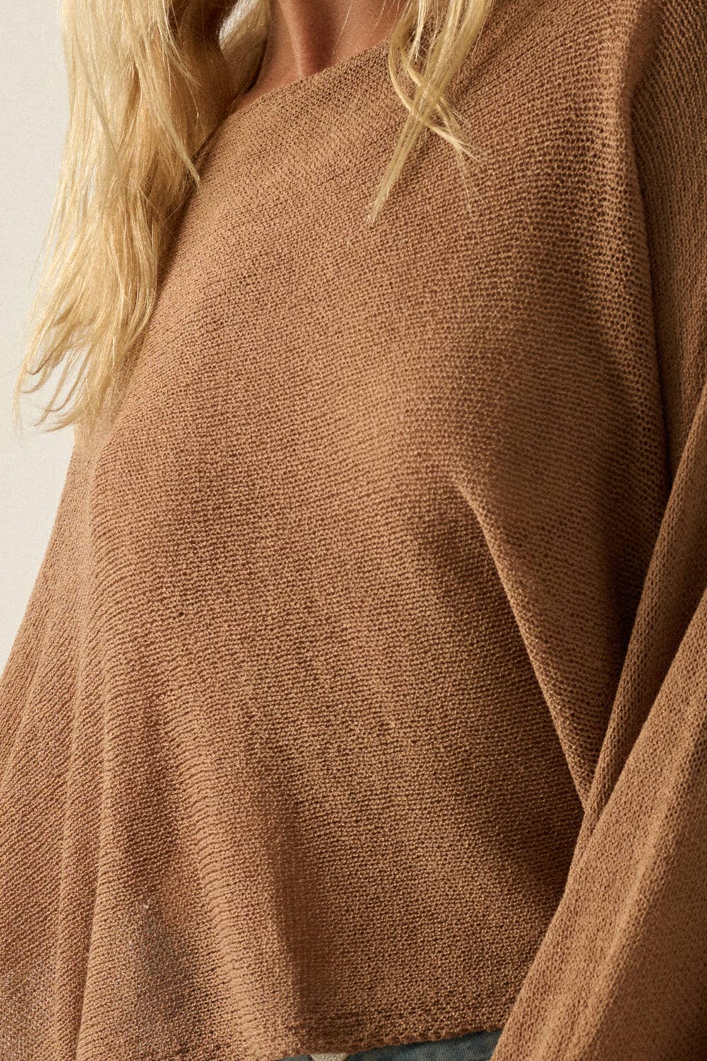 Cropped Poncho Sweater
