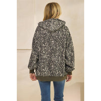 Cheetah Fleece Hoodie