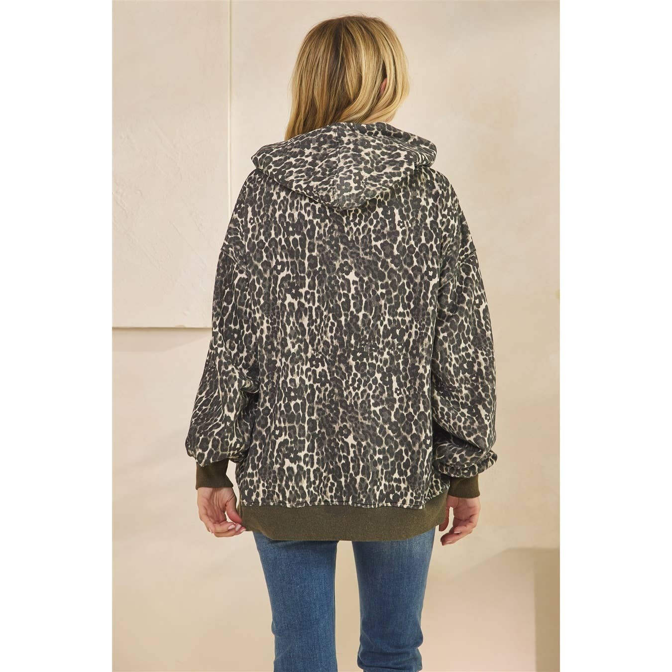 Cheetah Fleece Hoodie