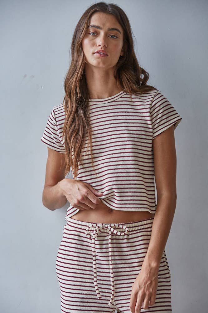 Latte Stripe Top