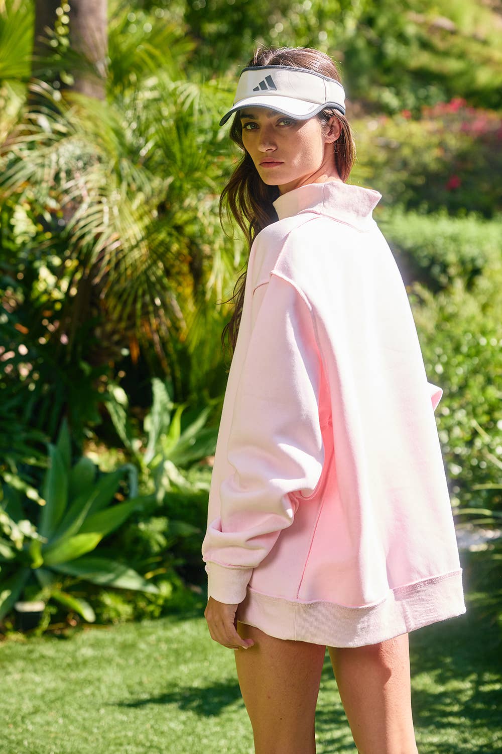 Ballet Pink Mock Neck