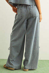 Side Tie Denim Pant