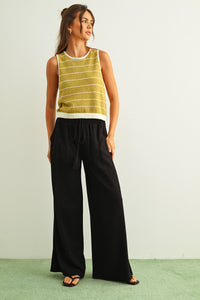 Noir Linen Pant