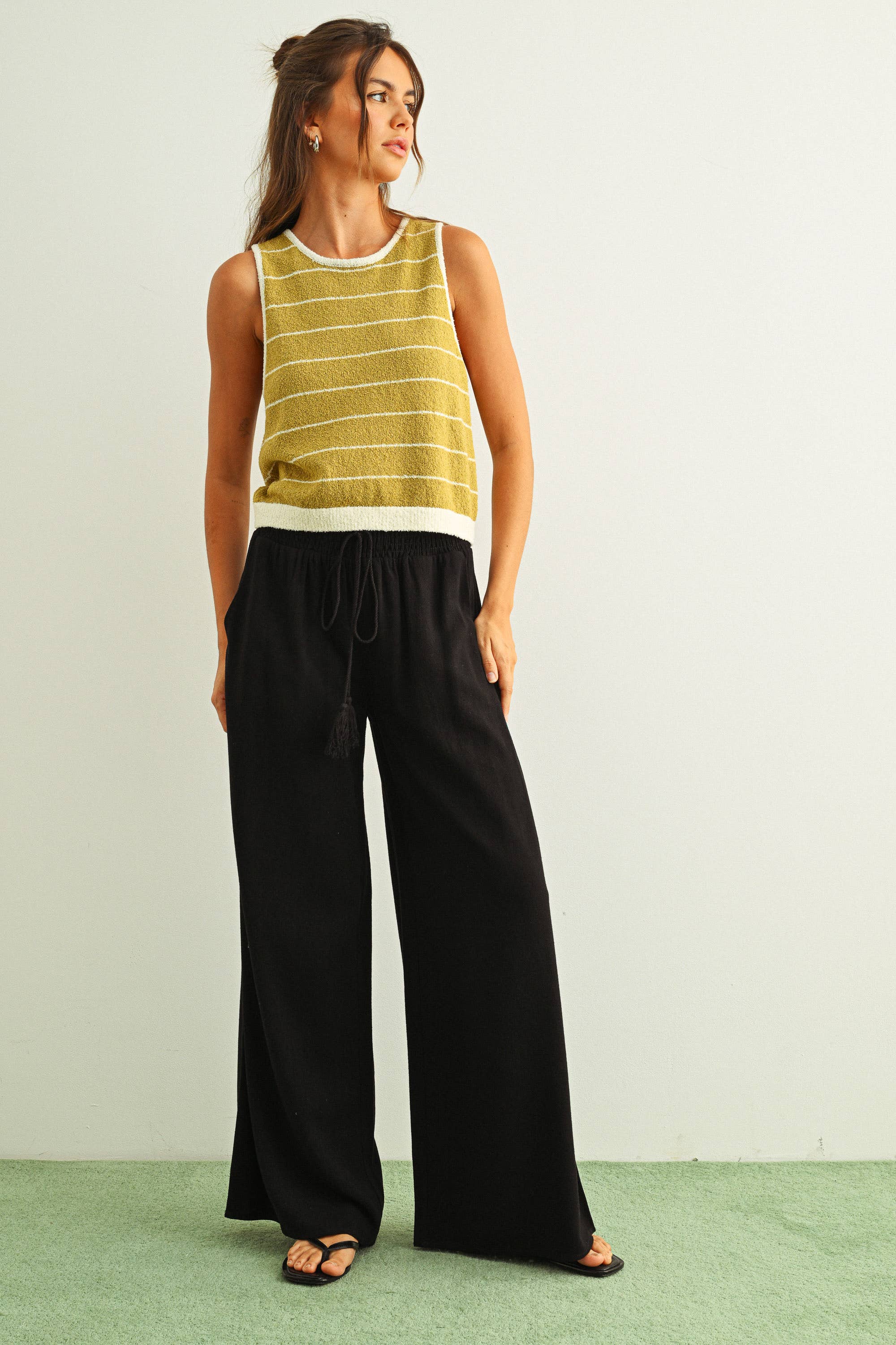 Noir Linen Pant